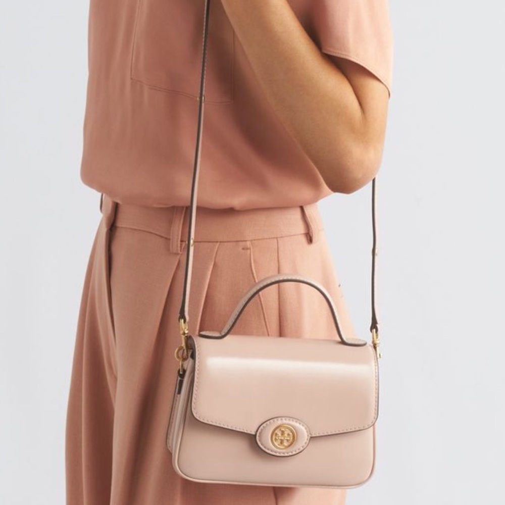 Tory Burch
Small Robinson Spazzolato Leather Top-Handle Bag - Picture 4 of 7